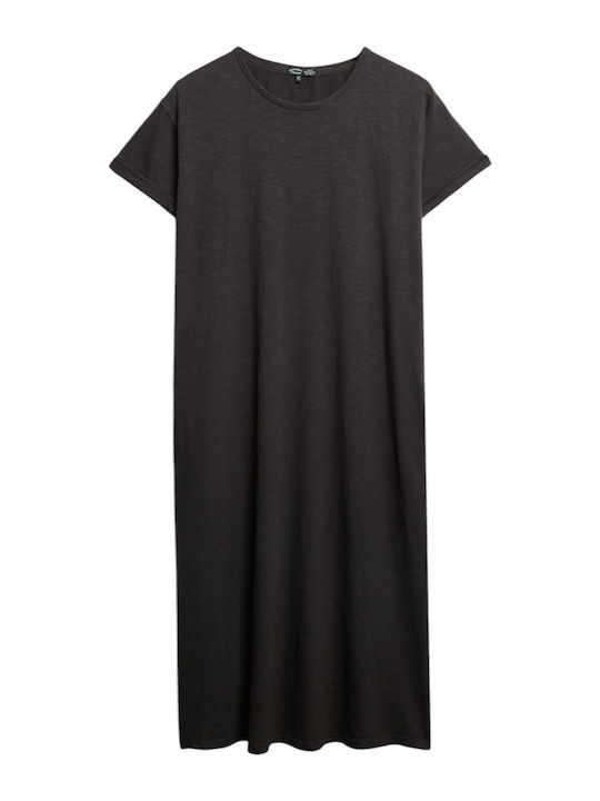 Лятна Midi T-shirt Рокля Черна