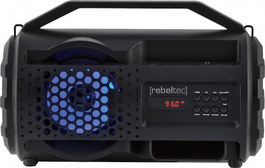 Rebeltec Corfu Ηχείο Bluetooth 12W με Ραδιόφωνο και Διάρκεια Μπαταρίας έως 6 ώρες Μαύρο