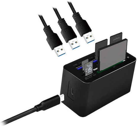 LogiLink Hub 3 Θυρών USB 3.0 με σύνδεση USB-A
