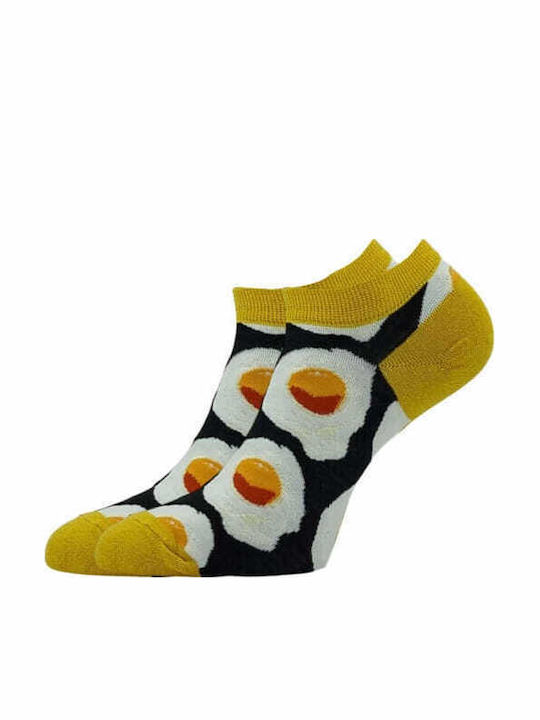 Set de 5 șosete unisex din bumbac până la gleznă Ha Ha-04 Multicolor Prive