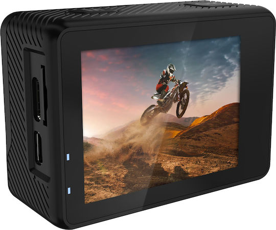 Sencor 3CAM 4K10WRD 128GB Action Camera 4K Ultra HD Υποβρύχια (με Θήκη) με Οθόνη 2" και Wi-Fi Μαύρη