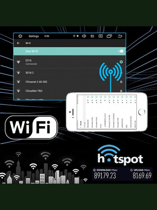 Car Audio System 1 DIN Bluetooth USB