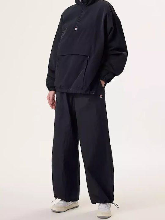 Hailey Bieber Crinkle Pants Παντελόνι Φόρμας Μαύρο