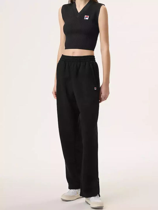 Hailey Bieber Baggy Sweats Παντελόνι Φόρμας Μαύρο