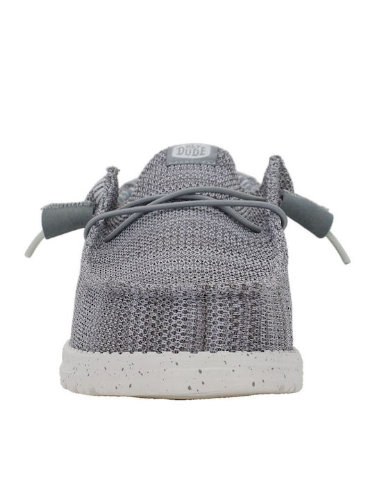 Wally Stretch Sox Велур Мъжки мокасини в Сив цвят