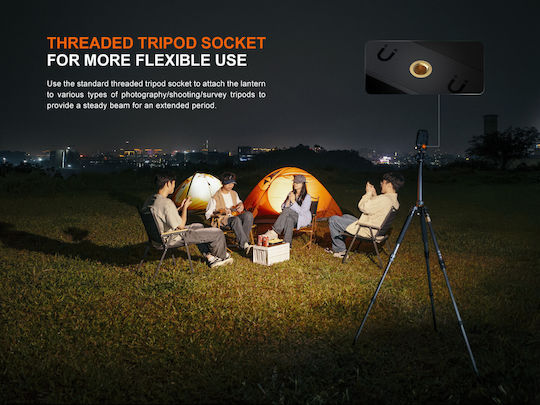 Fenix CL27R Φανάρι Led Επαναφορτιζόμενο για Camping με Φακό 1600lm Κόκκινο