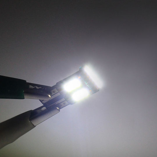 Λάμπα Αυτοκινήτου T10 / W5W / W16W Canbus LED 6000K Ψυχρό Λευκό 12V 1.5W