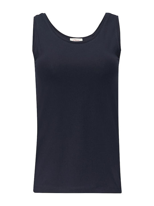 Red Label Women's Blouse Cotton Sleeveless Blue