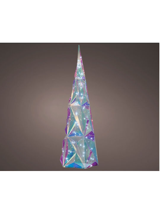 cu lumină LED Decorațiune de Crăciun Braduleț Conul 61cm. Baterie Alb