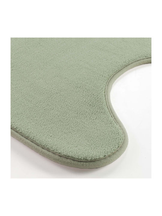 Non-Slip Bath Mats Set Toilet L-c Vitamine 1802219 Sage