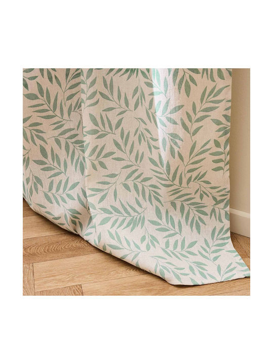 Curtain With Grommets L-c Naya Green 140x240cm
