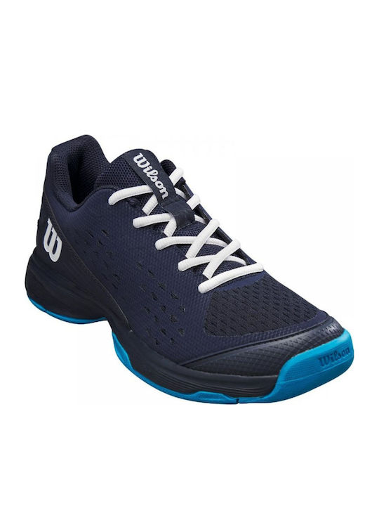 Wilson Rush Pro Pantofi Tenis Pentru Femei Pentru Curți Dure Albi