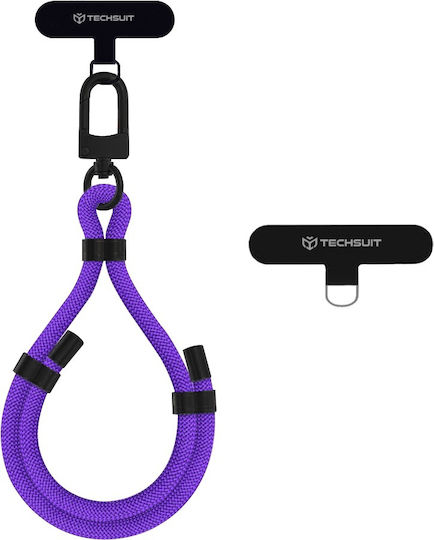 Techsuit Rope Wrist Strap1 Rws1-26-34 Phones Cosmic Violet