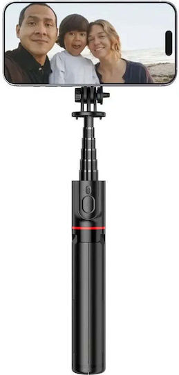 Tech-Protect L06S Selfie Stick με Bluetooth Μαύρο