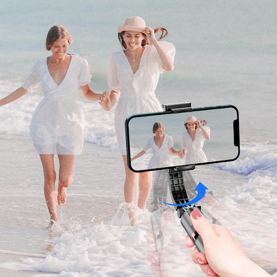 Techsuit Selfie Stick με Bluetooth / Τηλεχειριστήριο Μαύρο