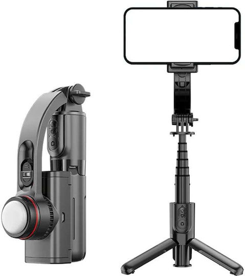 Techsuit Selfie Stick με Bluetooth / Τηλεχειριστήριο Μαύρο