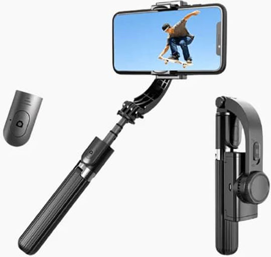 Techsuit Selfie Stick με Bluetooth / Τηλεχειριστήριο Μαύρο