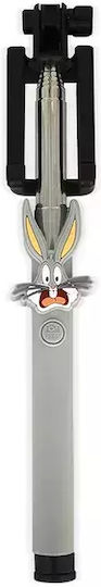 Warner Bros Bugs 001 Selfie Stick με Καλώδιο 3.5mm Γκρι