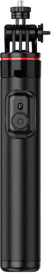 Hurtel Селфи стик с Bluetooth / Дистанционно управление Черен