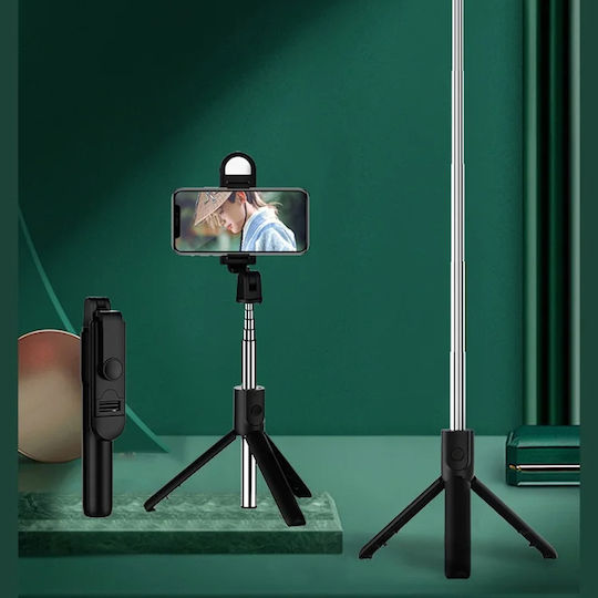Techsuit Selfie Stick με Bluetooth / Τηλεχειριστήριο Μαύρο