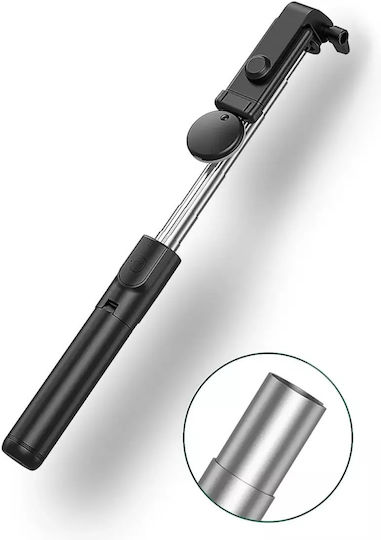 Hurtel Wh1yxs Селфи стик с Bluetooth / Дистанционно управление Черен