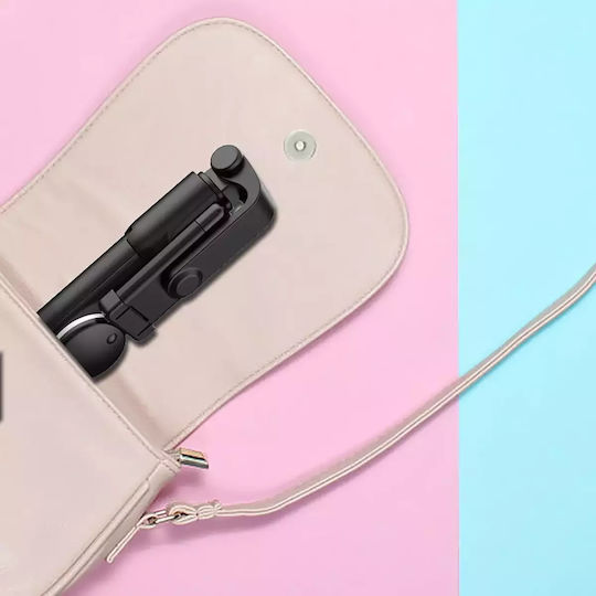 Hurtel Wr1yxs Selfie Stick με Bluetooth / Τηλεχειριστήριο Μαύρο