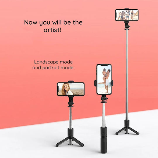 Techsuit Selfie Stick with Bluetooth Black