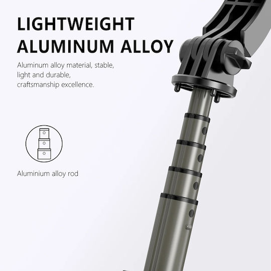 Techsuit Selfie Stick με Bluetooth / Τηλεχειριστήριο Μαύρο