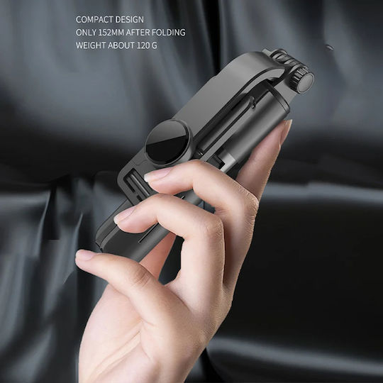 Techsuit Selfie Stick με Bluetooth / Τηλεχειριστήριο Μαύρο