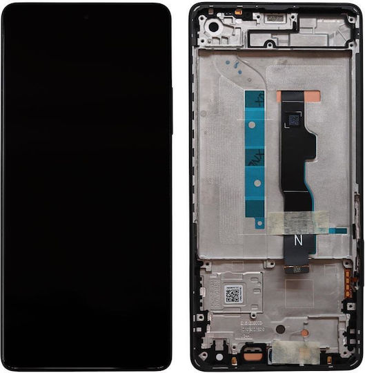 Xiaomi Screen with Touch Mechanism and Frame for Xiaomi Redmi Note 13 5G (Black)
