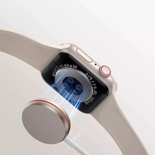 Joyroom Induktives Ladegerät 1,2m Tragbare Ladegeräte für Apple Watch Weiß