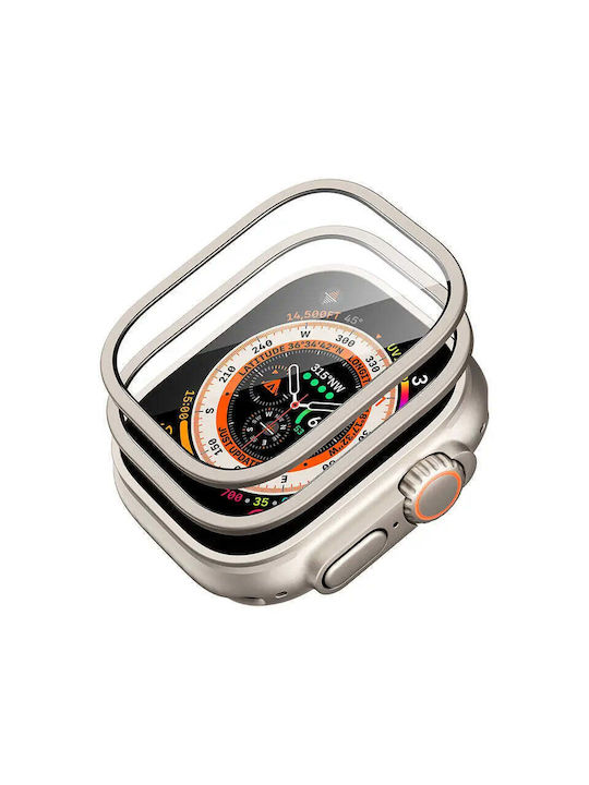 ESR Armorite Plastic Case with Glass in Beige color for Apple Watch Ultra 49mm