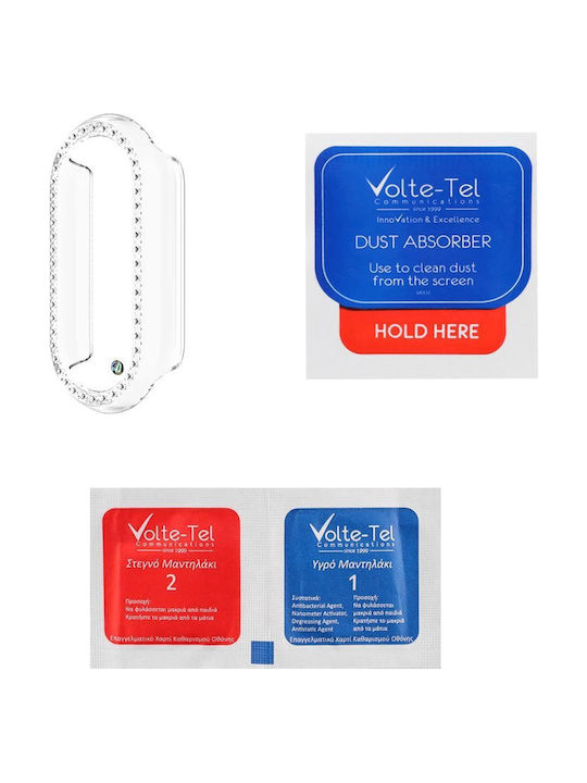 Volte-Tel Πλαστική Θήκη σε Διάφανο χρώμα για Xiaomi Smart Band 9, Smart Band 9NF