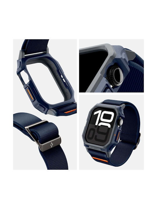 Spigen Lite Fit Pro Пластмасов Калъф Navy Blue за Apple Watch 10 46мм