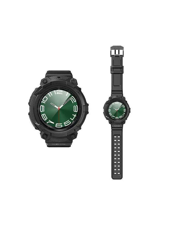 Supcase Silikonhülle in Schwarz Farbe für Galaxy Watch6 Classic 47mm