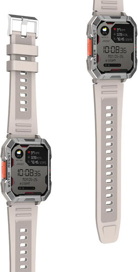 BlackView W60 47mm Smartwatch with Heart Rate Monitor (Khaki)
