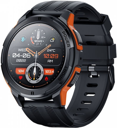 Oukitel BT10 Smartwatch (Black, Orange)