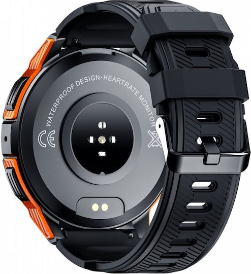 Oukitel BT10 Smartwatch (Black, Orange)
