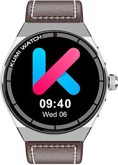 Kumi GT5 MAX Smartwatch με Παλμογράφο (Γκρι)
