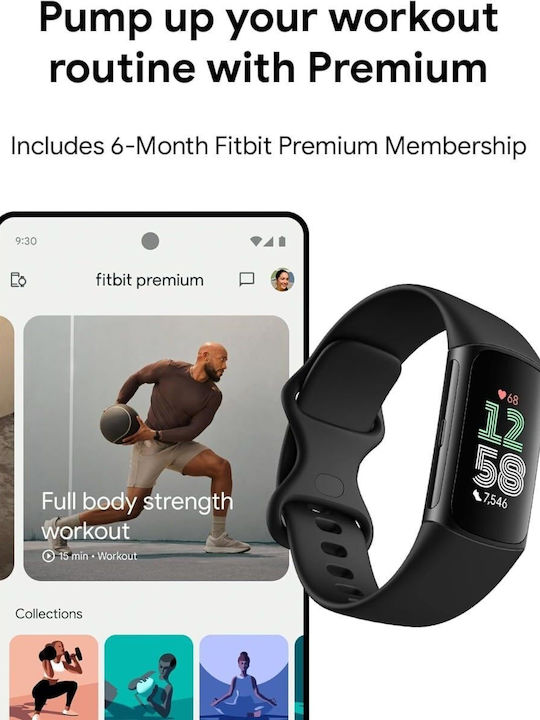 Fitbit Charge 6 Obsidian / Black Aluminum