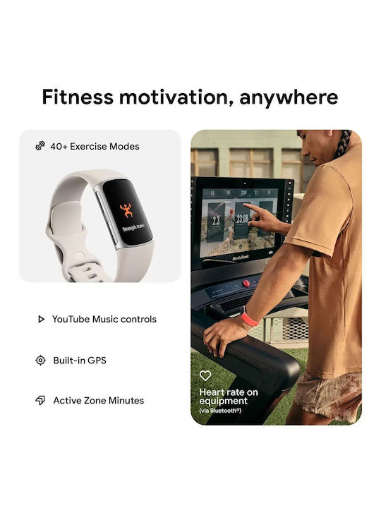 Fitbit Charge 6 Porcelain / Silver