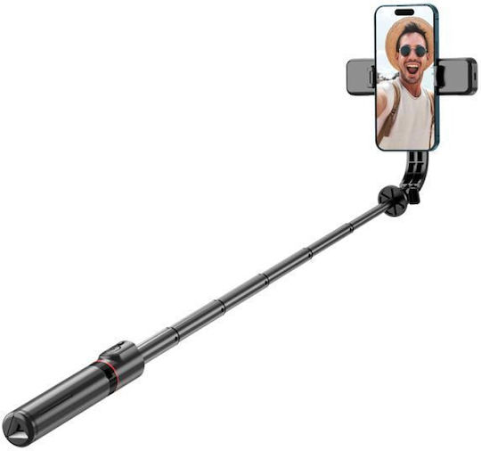 Tech-Protect L05S Selfie Stick Τρίποδο Κινητού Bluetooth με Φωτισμό Μαύρο