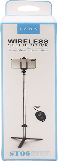 Ezra ST06 Selfie Stick Τρίποδο Κινητού Bluetooth Μαύρο