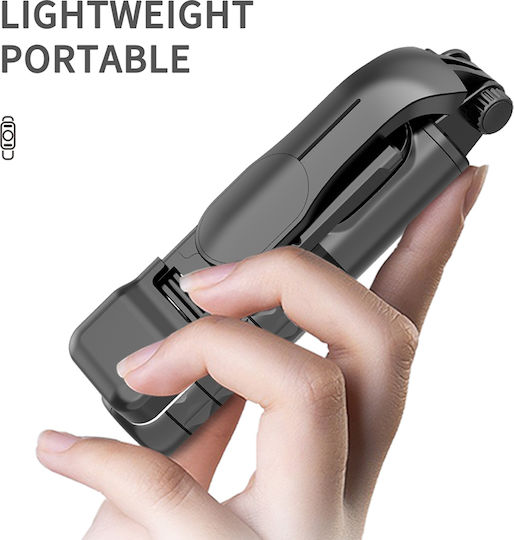 Techsuit Q11 Selfie-Stick Tripod für Handy Bluetooth Grau