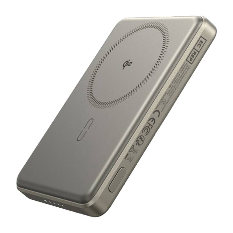 ESR Qi2 MagSlim MagSafe Power Bank 5000mAh 15W Titanium