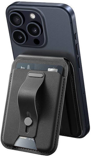 ESR MagSafe Card Case Grip Wallet Stand HaloLock in Black color