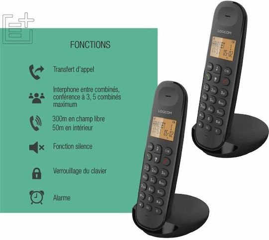 Logicom Dect Iloa 250 Duo Wireless Telefon IP Negru