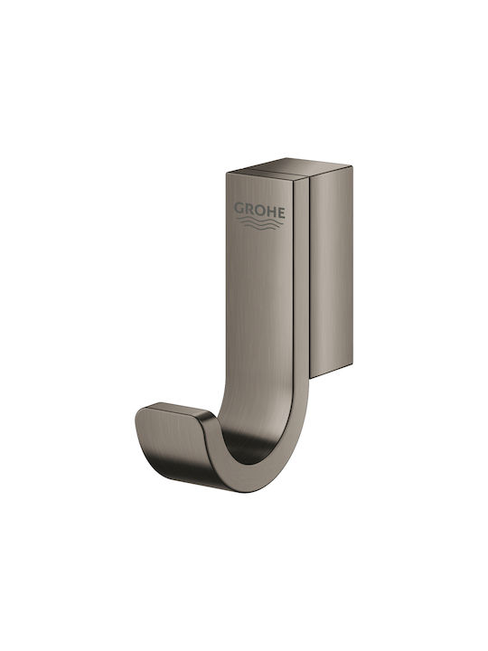 Grohe Selection 41039AL0 Άγκιστρο Μπάνιου Μονό με Βίδες Μαύρο