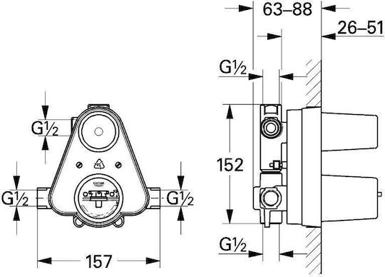 Grohe Μηχανισμός Μπαταρίας