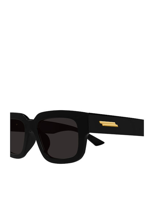 Bottega Veneta Unisex Sunglasses with Black Plastic Frame and Black Lens BV1359SA 001